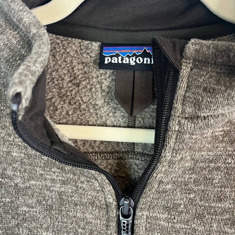 Patagonia Full Zip Fleece Jacket Men’s Small Brown  Performance Outdoor Hiking - Picture 3 of 4